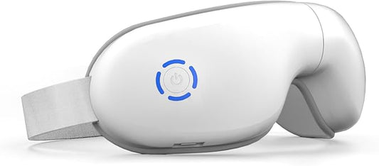 Eye Massager with Heat, Heated Eye Mask with Bluetooth Music, Massages Eye Muscles, Eye Care Gift with 5 Massage Modes and 180° Folding Design, Gifts for Friend, Mom and Dad