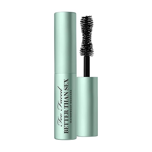 Too Faced Better Than Sex Waterproof Mascara |High-Performance Volume + Length with Unique Peptides
