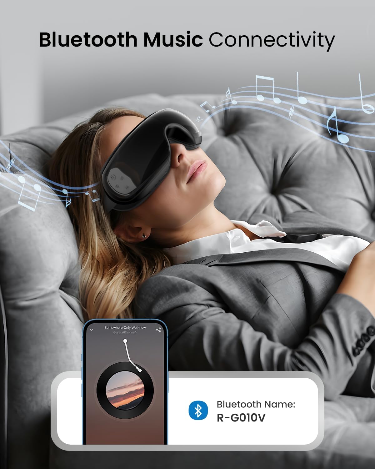 RENPHO Eye Massager with Heat and Cooling for Migraines, Eyeris 3 Voice Control Eye Mask, Eye Care Device with DIY Massage Setting, Birthday Gifts for Women/Men, Reduce Dry Eyes