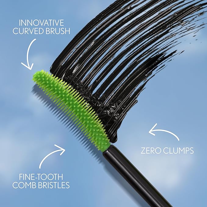 COVERGIRL Clump Crusher Mascara, 20X More Volume, Double Sided Brush, Long-Lasting Wear - 800 Very Black (Pack of 1)