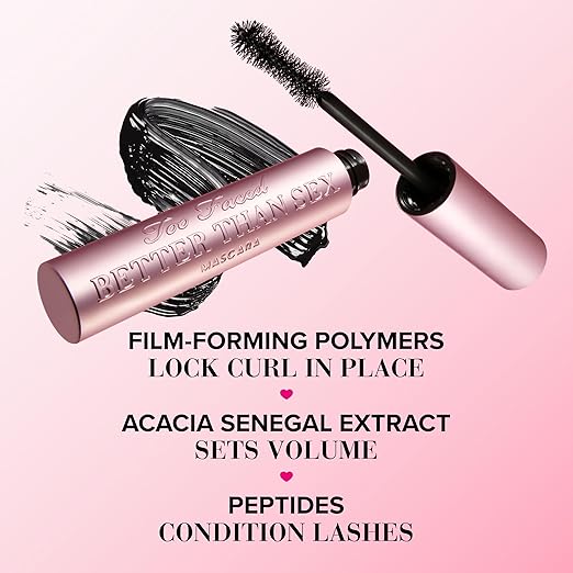 Too Faced Better Than Sex Volumizing Mascara | Volume, Length + Peptides